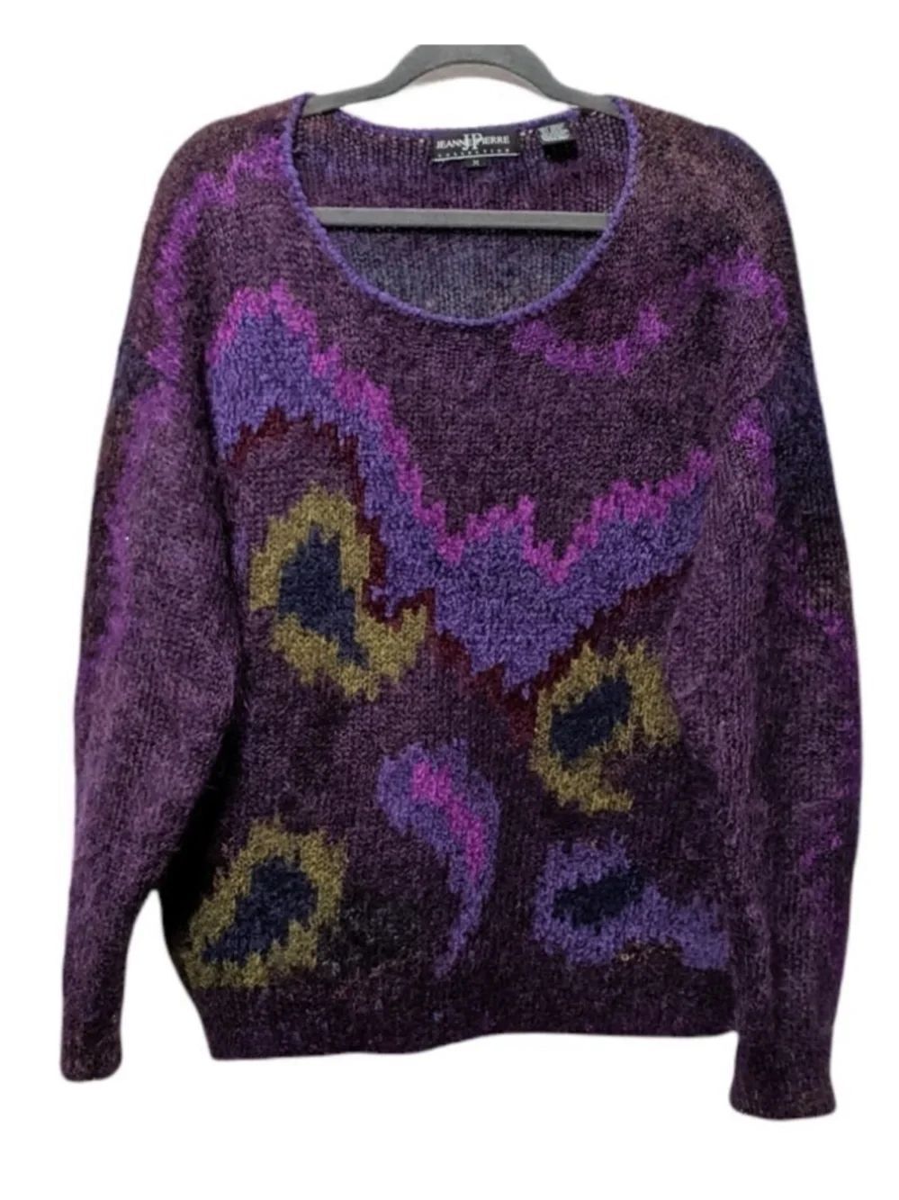 VINTAGE Jeanne Pierre Mohair Scoop Neck Sweater